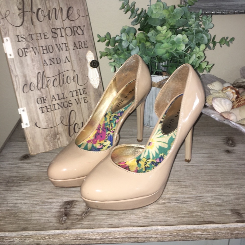 cute tan heels